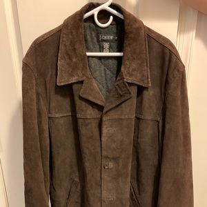 J Crew 3/4 length Suede Leather Jacket